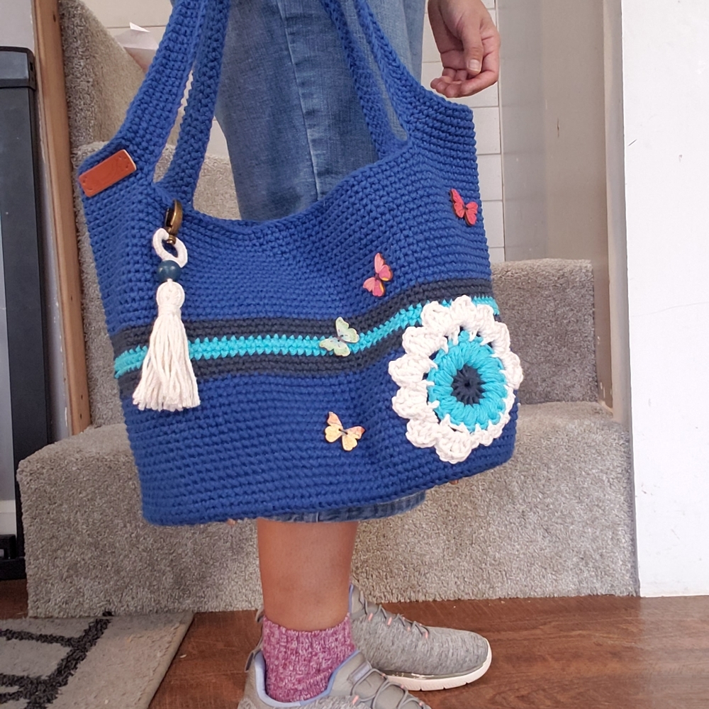 Crochet Shoulder Bag Handmade With Variety Color and Design